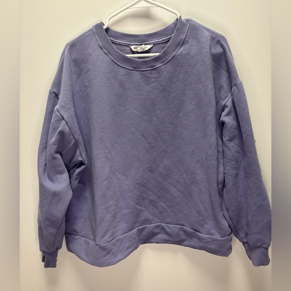 Athleta Retroplush Crewneck Sweatshirt | Size XL, Purple - Picture 2 of 5